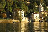 Como Canvas Paintings - Villa Lucia Blevio Lake Como